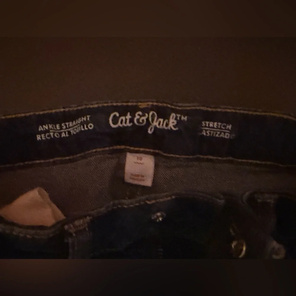 Girls' High Ankle Straight Stretch Jeans‎ - Cat & Jack Size 10